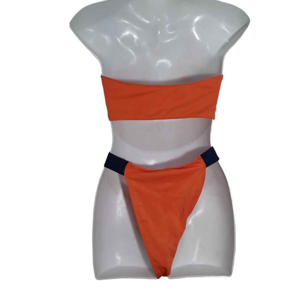 ICON SWIM Orange bikini set 3 pieces - Picture 2 of 11